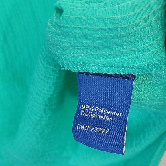 Apt. 9 Teal Ruffle Sleeve Blouse - Picture 4 of 4